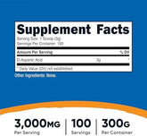 Nutricost D-Aspartic Acid (DAA) Powder 300G - Pure D Aspartic Acid